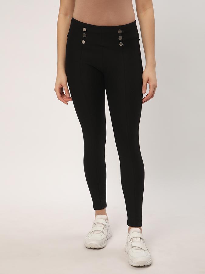 Women Skinny Fit Flat-Front Pants image number 0