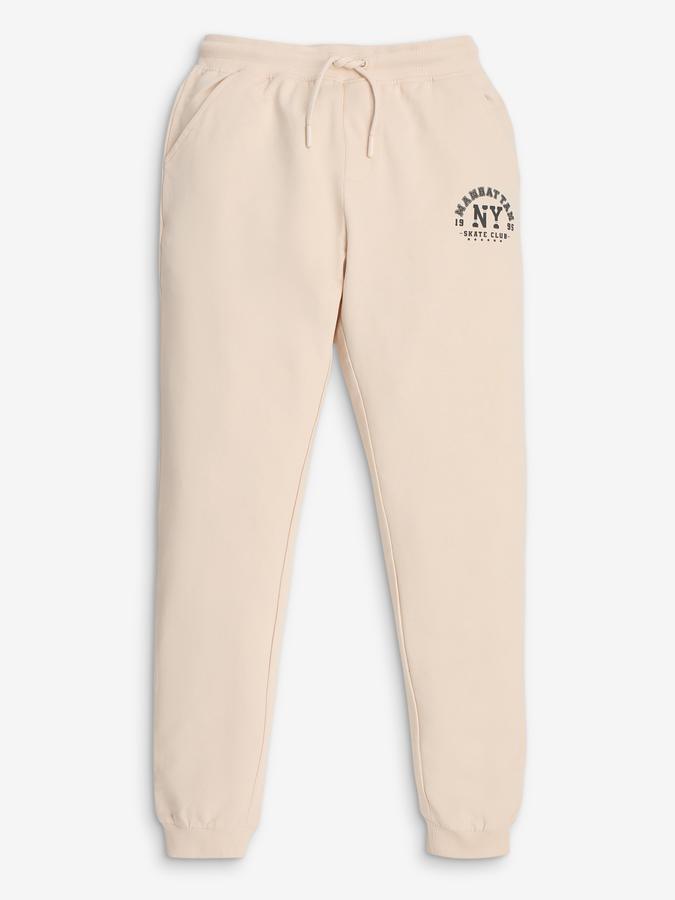 Boys Mid-Rise Joggers with Elasticated Drawstring Waist