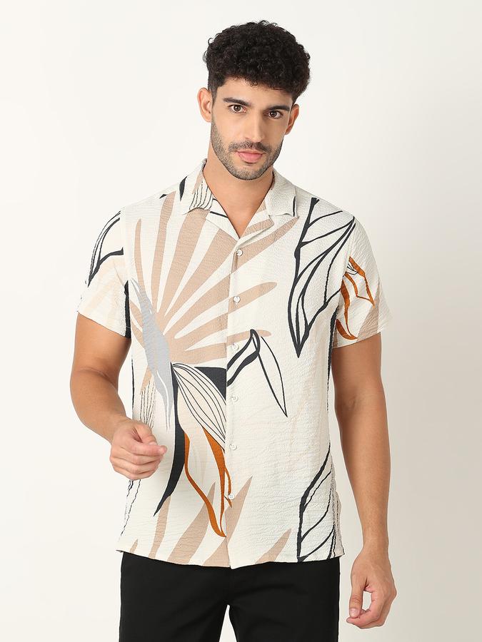 Men Tropical Print Regular Fit Shirt image number 0