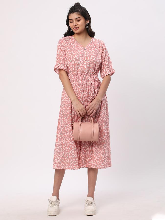 Women Floral Printed Flared Kurta data-index=