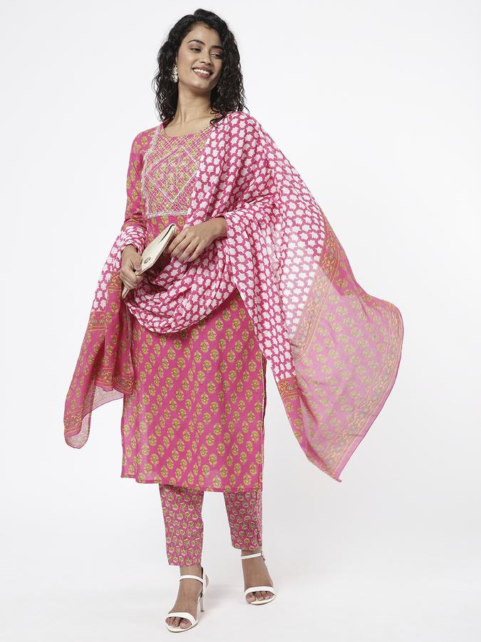 R&B Pink Women Kurtas image number 1