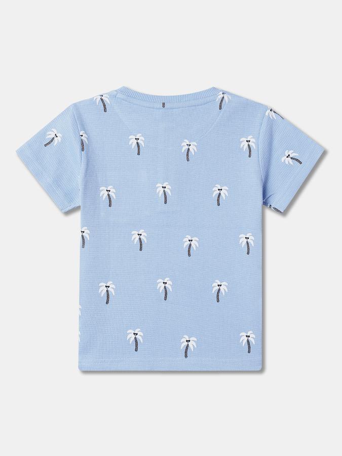 Boys Regular Fit Short Sleeve Henley Neck T-Shirt
