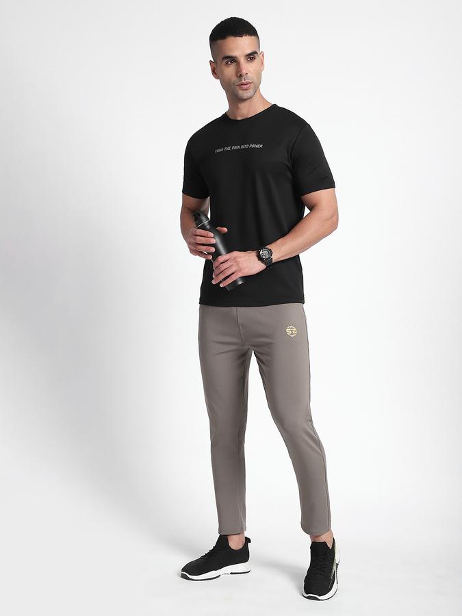 R&B Men's Black Printed T-Shirt