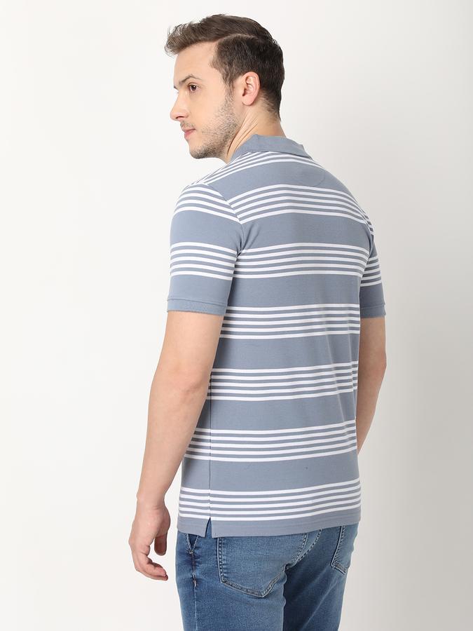 Men Stripes Regular Fit T-shirt image number 3