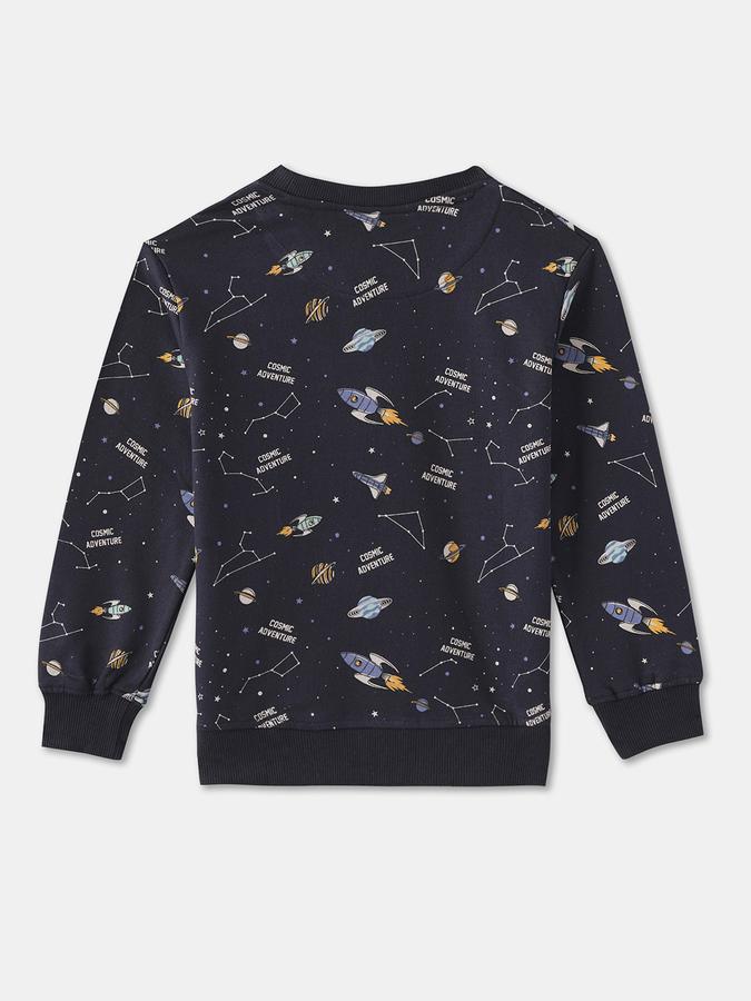 Boys Relaxed Fit Full Sleeve Crew Neck SweaT-Shirt