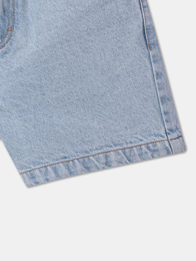 Girls Cotton Regular Fit Mid Waist Clean Hem Shorts