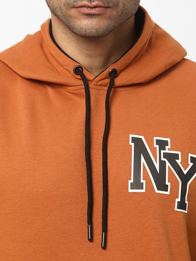 Men Colourblock Regular Fit Hooded Sweatshirt image number 3