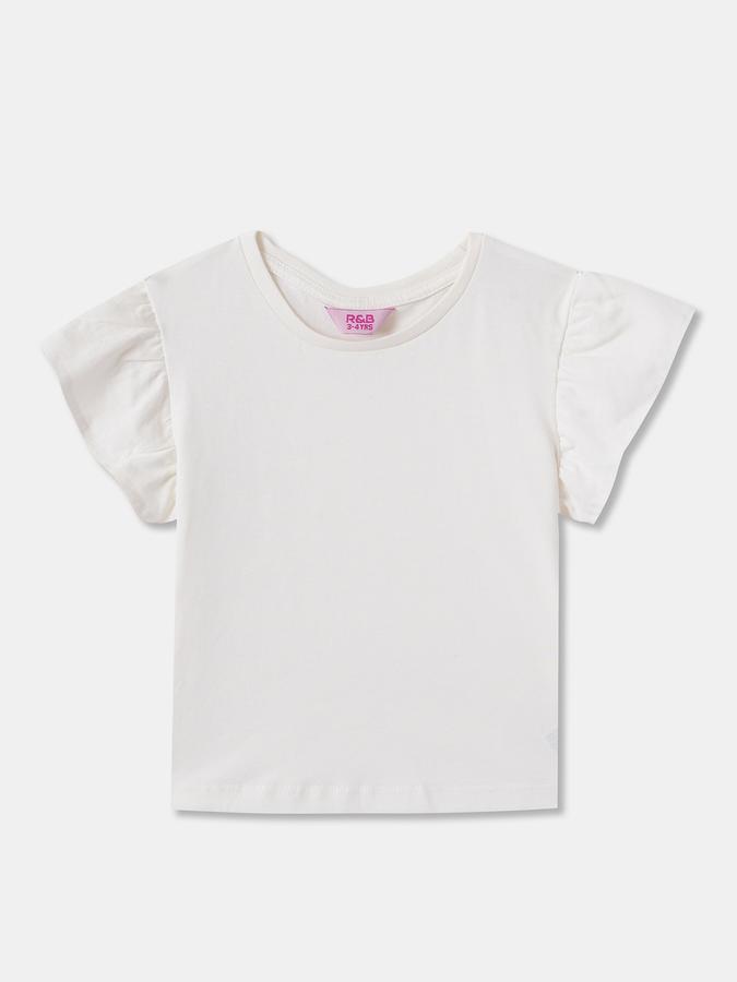 Girls Denim Regular Fit Adjustable Straps Rolled Hem Dungaree