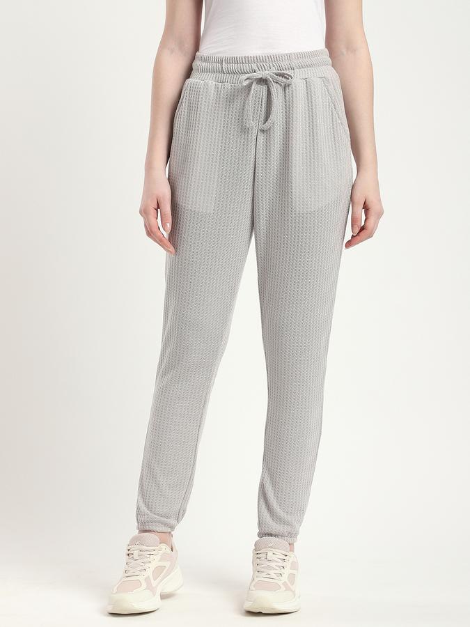 Women Polyester Blend Regular Fit Drawstring Solid Joggers