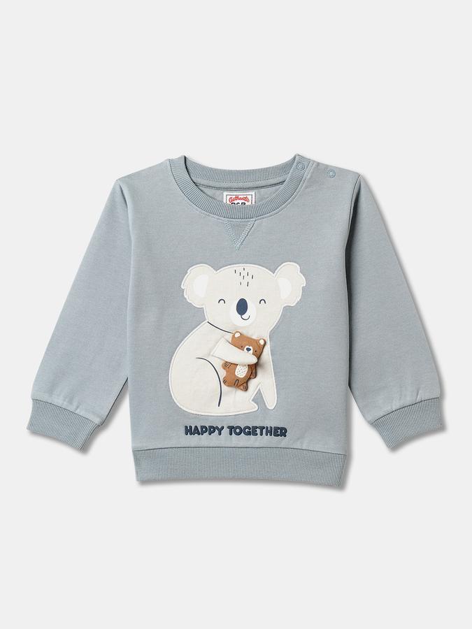 Boys Relaxed Fit Full Sleeve Crew Neck SweaT-Shirt