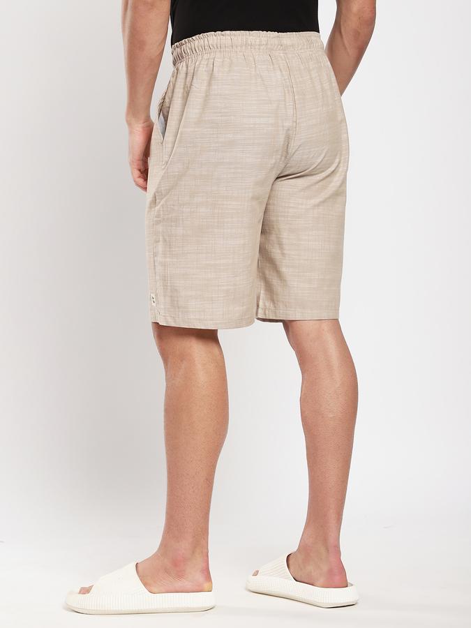 Men Cotton Relaxed Fit Drawstring Solid Sleep Shorts