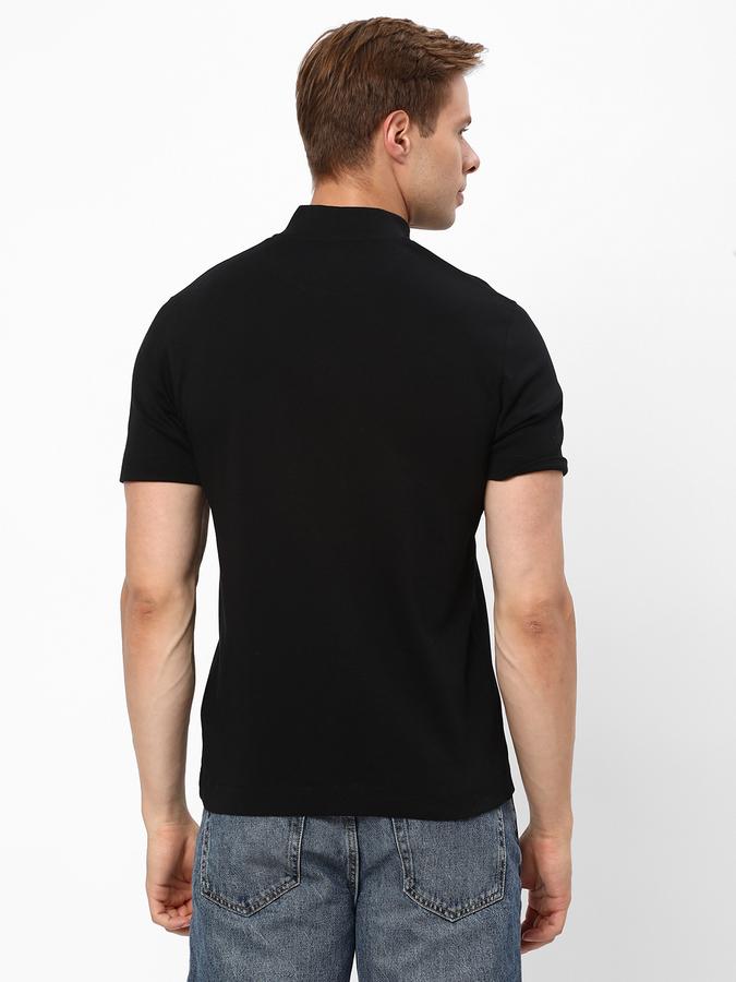 Men Slim Fit Henley-Neck T-Shirt image number 2