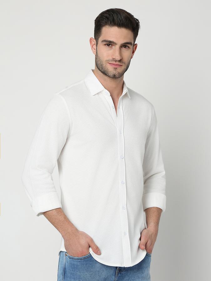 Men Regular Fit Shirt with Button Closure image number 2