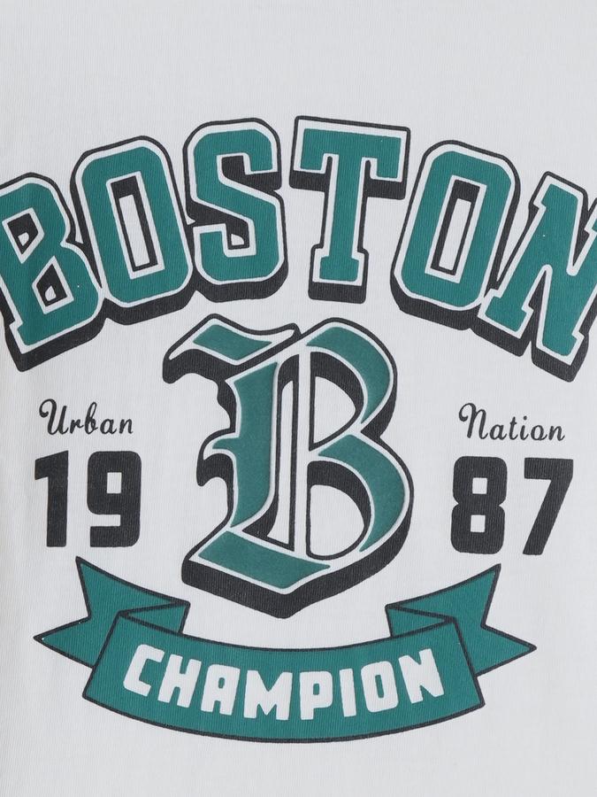 Boys Cotton Regular Fit Crew Neck Graphic T-shirt