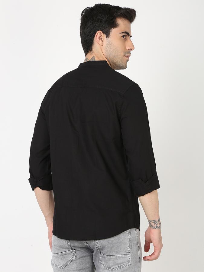 Men Regular Fit Shirt Mandarin Collar image number 3