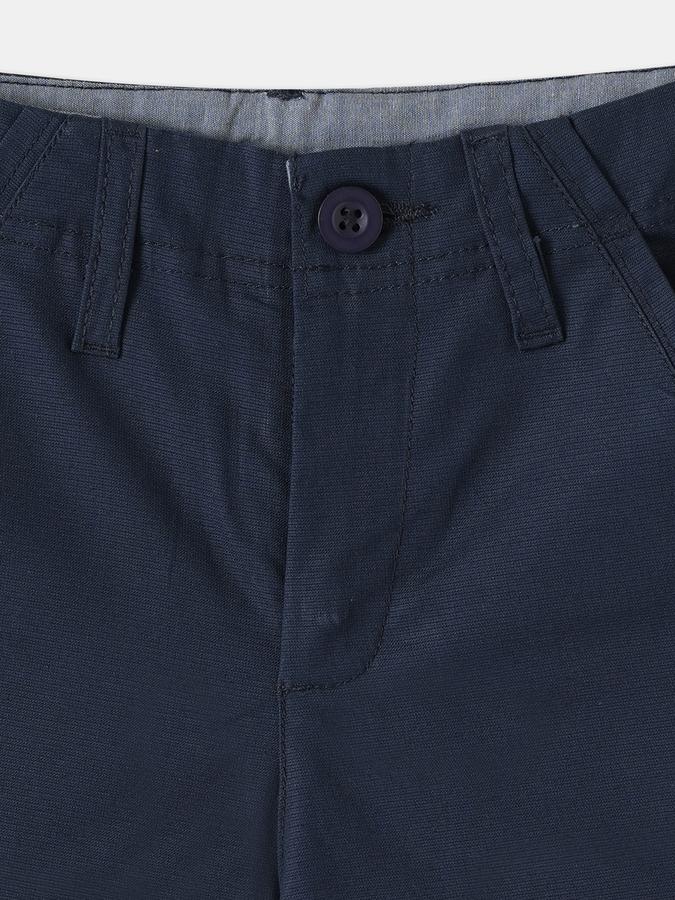 Boys Cotton Regular Fit Mid Waist Woven Shorts