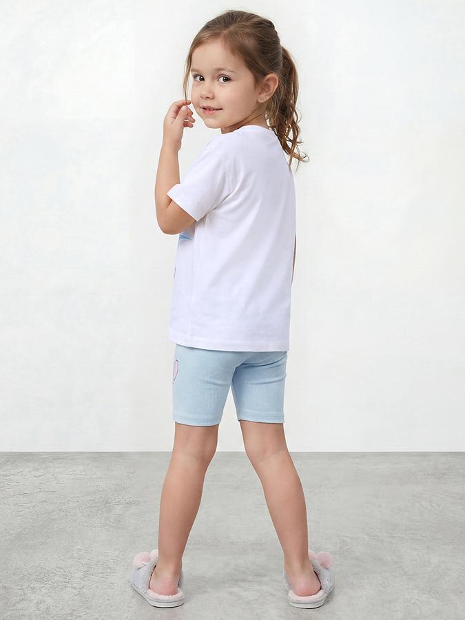 R&B Girl Multi Stitch Printed Cotton Blend Short Sleeves Clothing Set