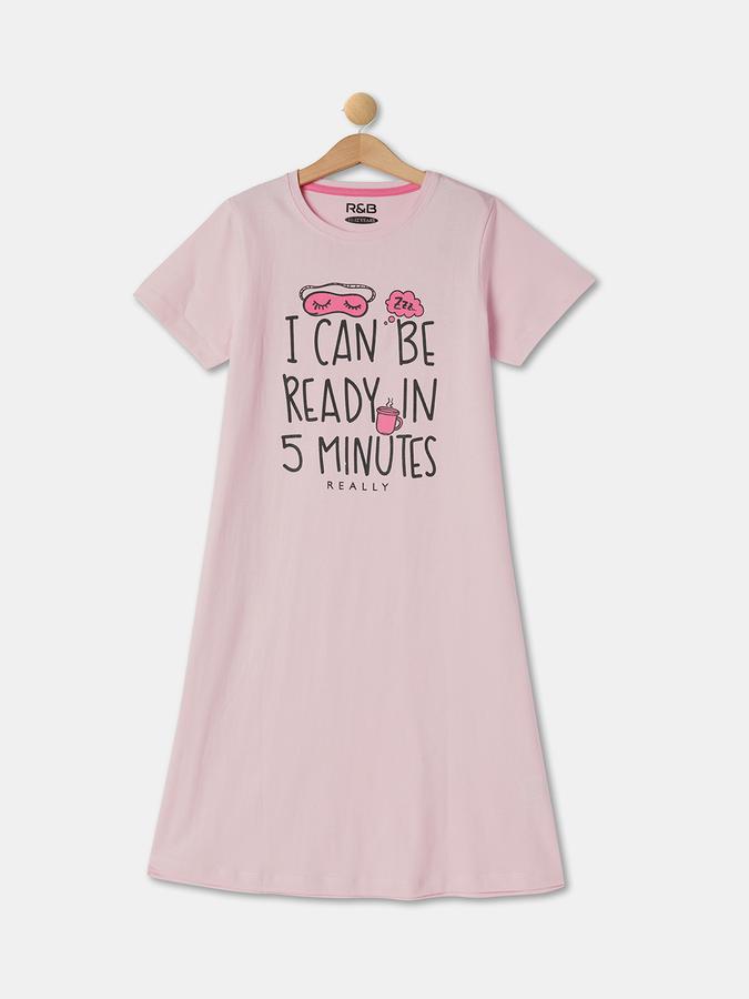 R&B Girls Pink Nightwear set image number 0