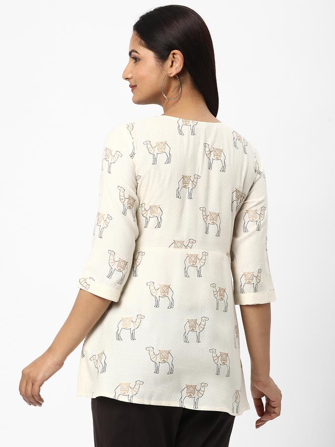 R&B Women's Printed Rayon Tunic 3Q Sleeve image number 2