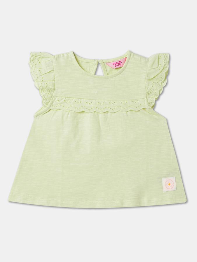 Girls Regular Fit Short Sleeve Crew Neck T-Shirt