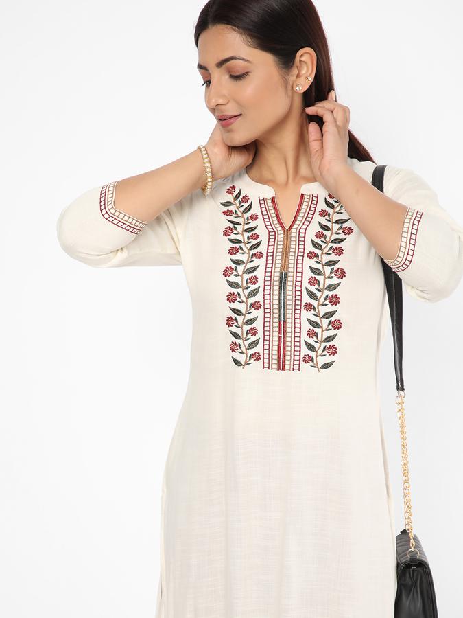 R&B Women White Kurta image number 0