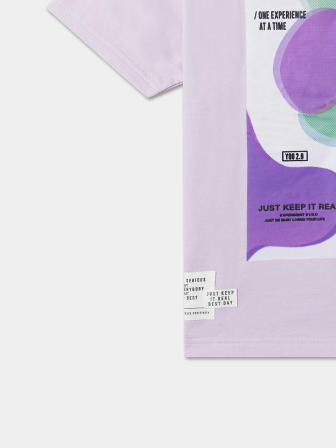 Boys Typographic Print Round-Neck Relaxed Fit T-Shirt image number 3