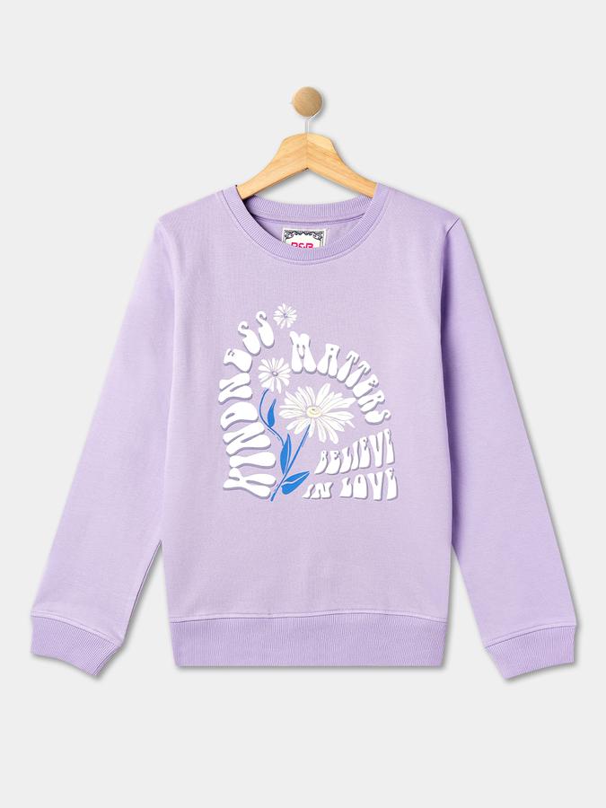 R&B Girl's Round Neck Sweat Top