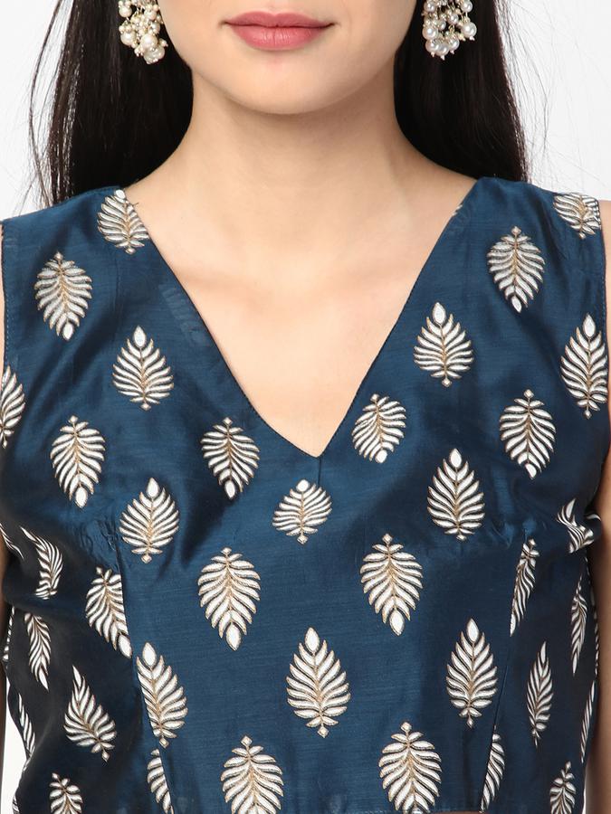 R&B Teal Women Tops & Kurtis image number 3