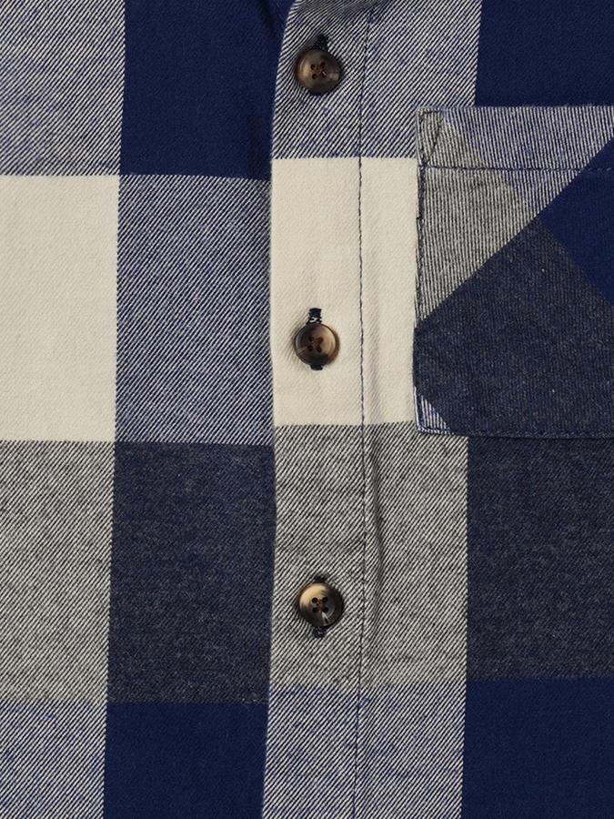 Boys Flannel Regular Fit Long Sleeve Checked Shirt