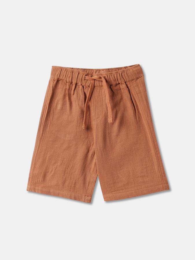 Boys Embroidered Shirt with Shorts Fashion Set