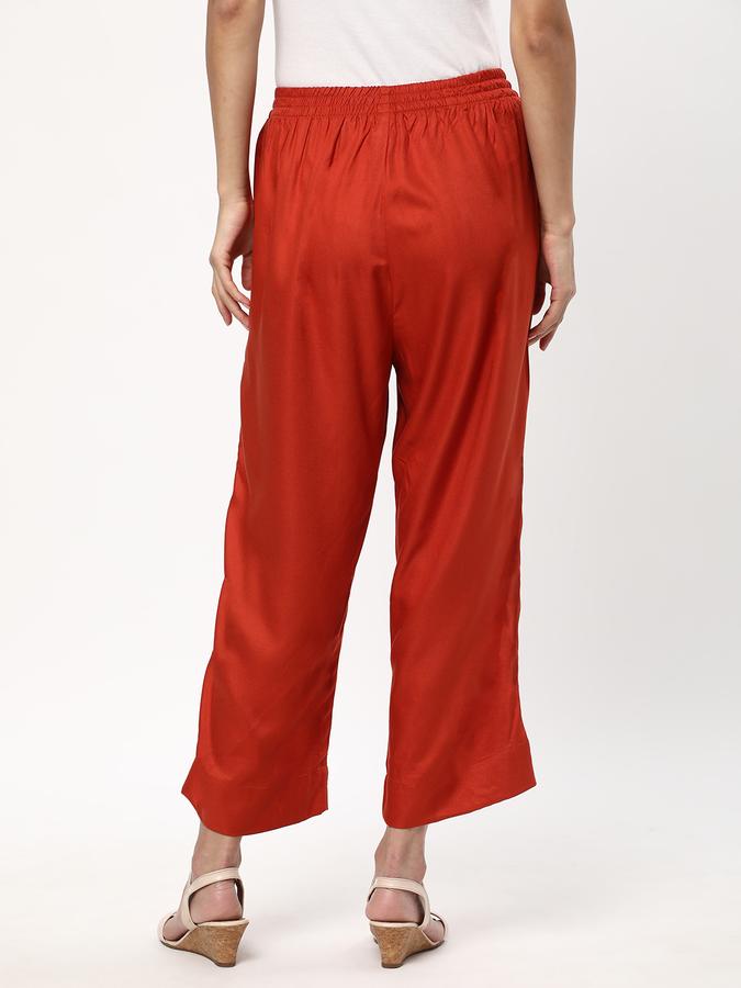 Women Relaxed Fit Flat-Front Culottes image number 2