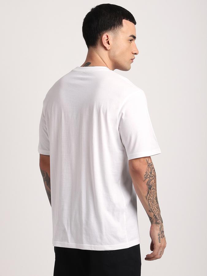 Men Cotton Regular Fit Crew Neck Graphic T-shirt