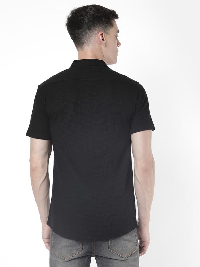 R&B Men Black Casual Shirts image number 2