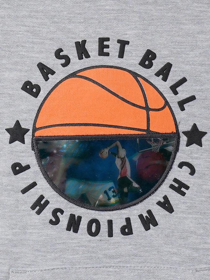 Boys Cotton Regular Fit Hooded Graphic Hoodie