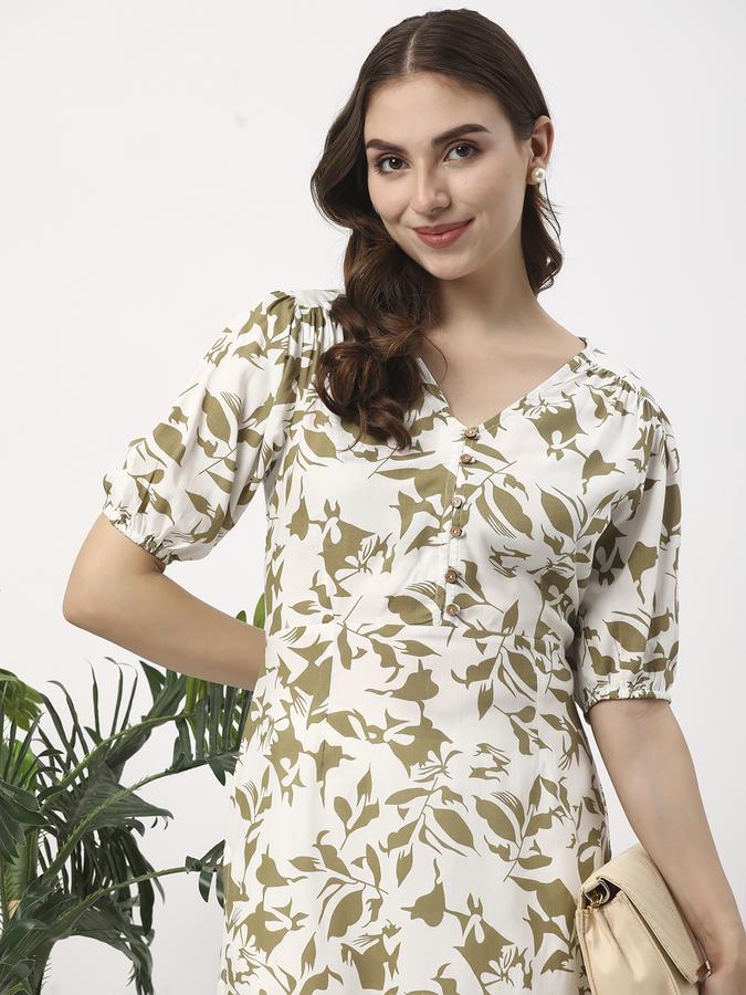 Women Printed Round Neck Kurtas image number 0