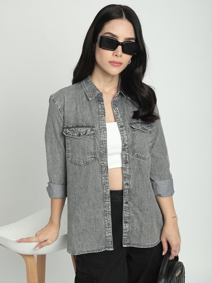 Women Solid Casual Shirt