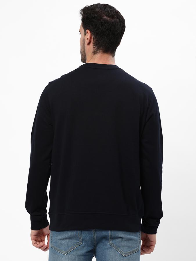 Men Regular Fit Typographic Print Round-Neck Sweatshirt image number 2