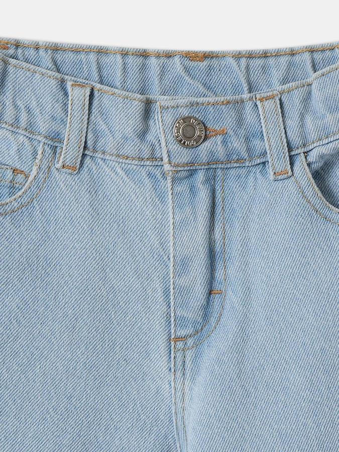 R&B Girls Light Blue Regular Fit Mid-Rise Jeans