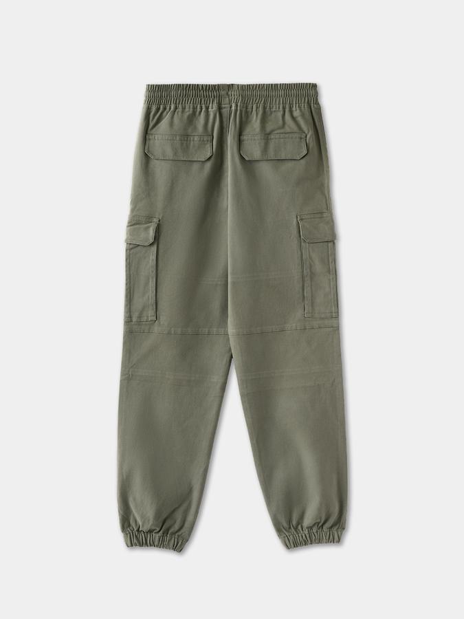 Boys Relaxed Fit Cargo Elasticated Waist Trouser