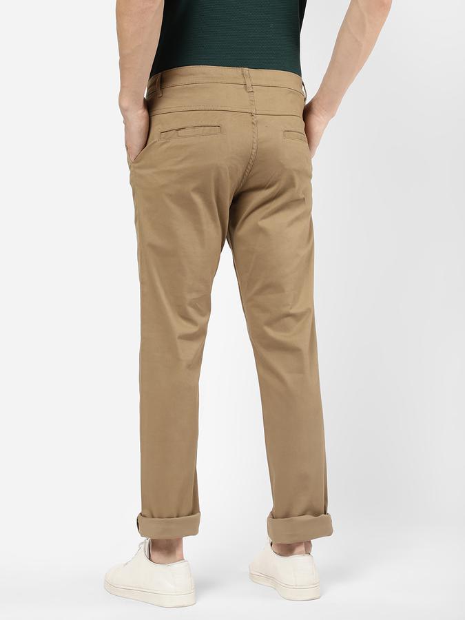 R&B Men Beige Casual Trousers image number 2