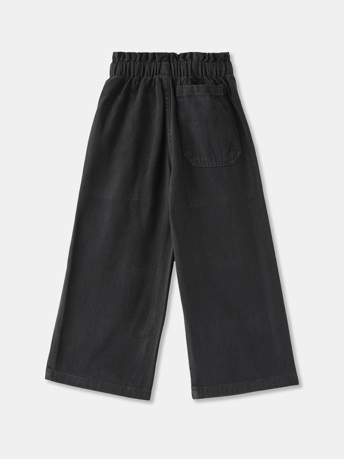 Boys Wide Fit Solid Drawstring Waist Trouser
