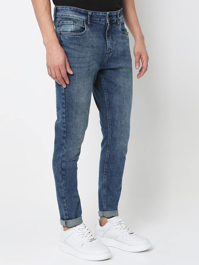 Men Mid-Wash Slim Fit Jeans image number 2
