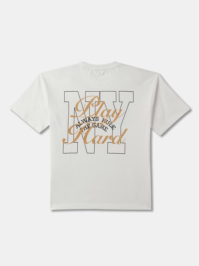 Typographic Print Crew-Neck T-Shirt image number 1