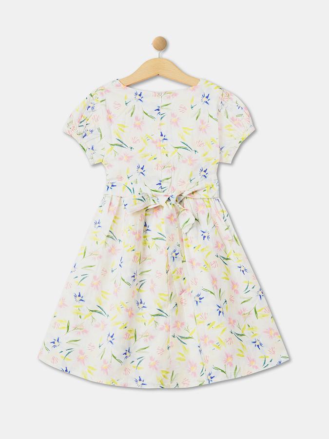 R&B Girl's A Line All Over Printed Woven Dress image number 1