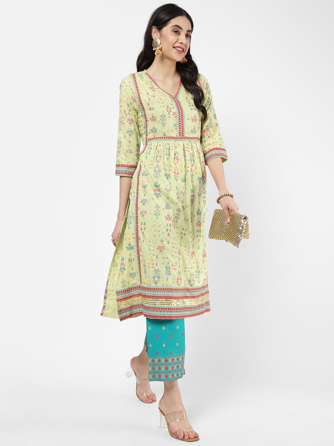 R&B Women Lime Kurtas image number 1