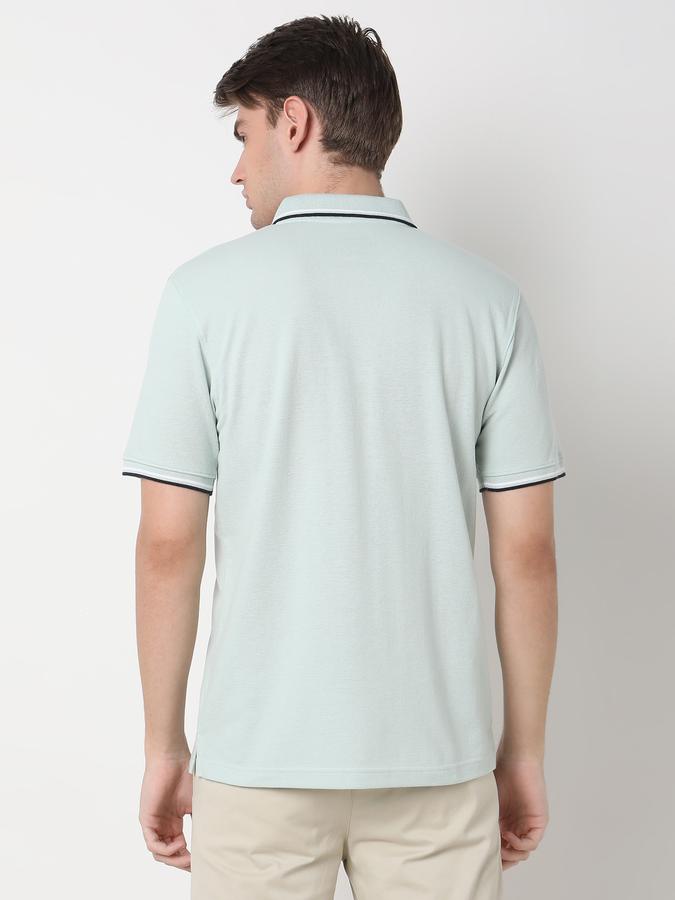Men Regular Fit Polo T-Shirt with Short Sleeves image number 3
