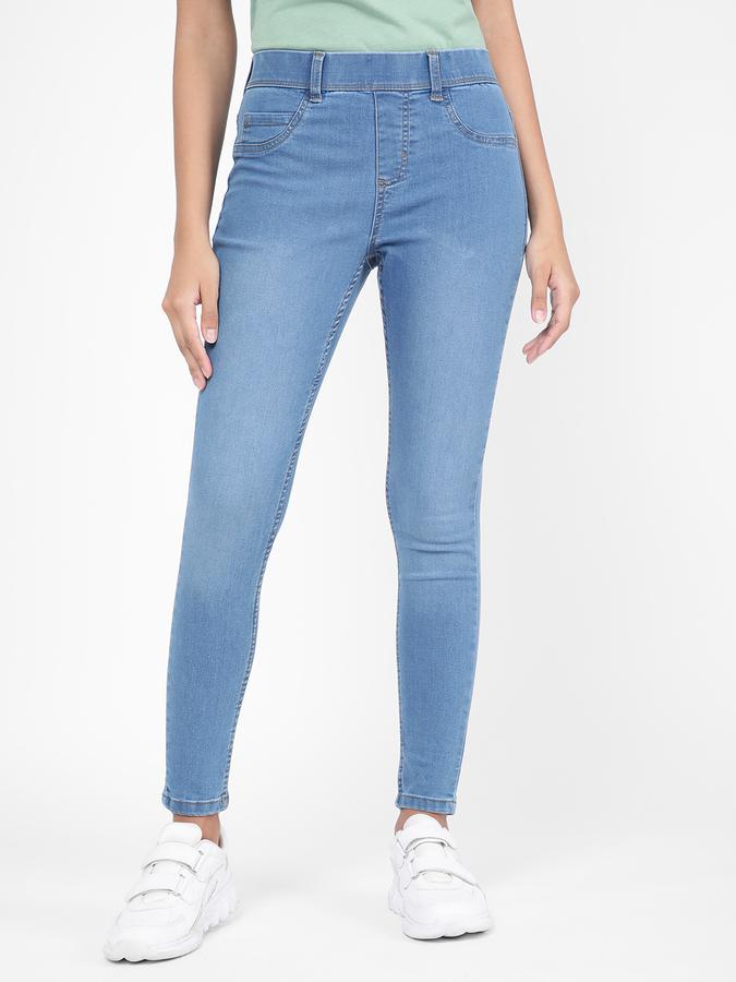 R&B Women Blue Jeggings