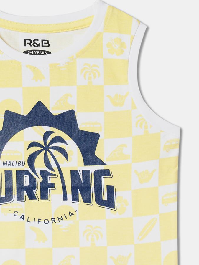 Boys Graphic Print Relaxed Fit Round-Neck T-Shirt image number 2