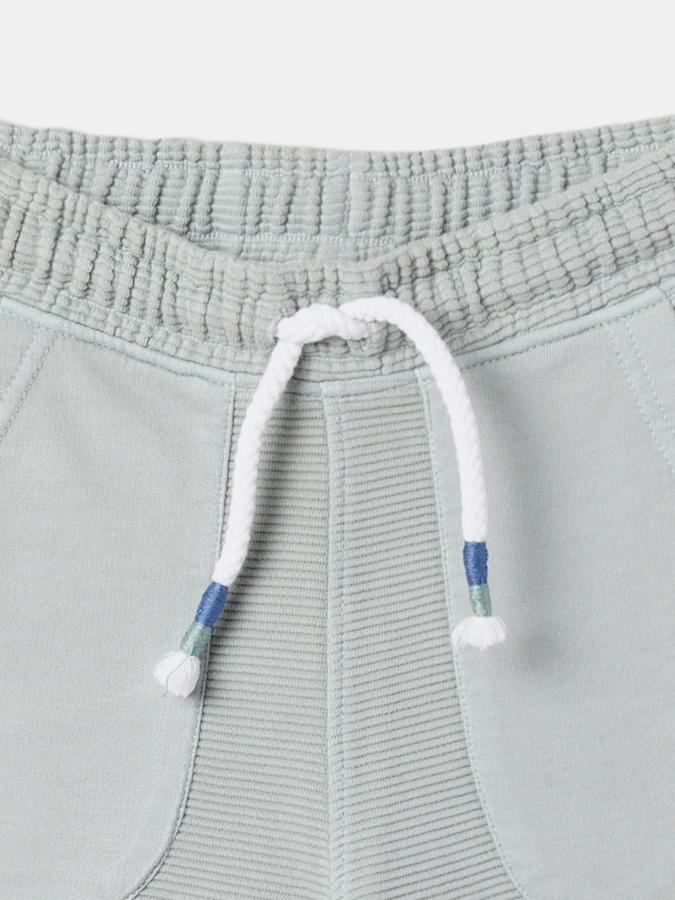 Boys Cotton Relaxed Fit Drawstring Waist Clean Hem Shorts