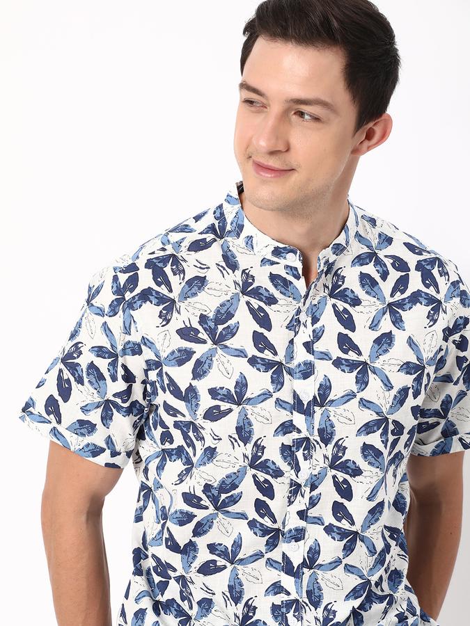 R&B Men's Printed Half Sleeve Shirt